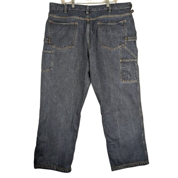 Duluth Trading Co Jeans Mens 42x30 Blue Carpenter Denim Casual Work Pants Y2K - Picture 1 of 9